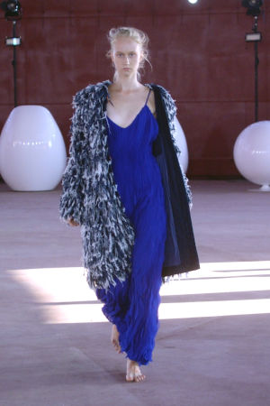 Guardini deltar i Helsinki Fashion Week 2018 med sina kreationer. Modeskaparen Tiziano Guardinis arbeten.