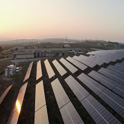 Solkraftverk i Grekland deltar i VTT:s drönarprojekt.
