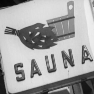 Yleisen saunan mainosvalo