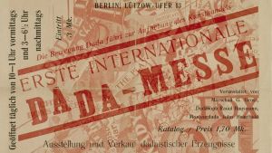 Utställningskatalog av John Heartfield för den första (och enda) internationella Dada-mässan i Berlin 1920 Utställningskatalog av John Heartfield för den första (och enda) internationella Dada-mässan i Berlin 1920