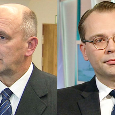 Generallöjtnant Arto Räty och försvarsminister Jussi Niinistö