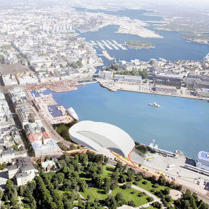 joulupukin virka-asunto arkkitehtuurikoulu arkki: Nietos, Architectone, ilmakuva