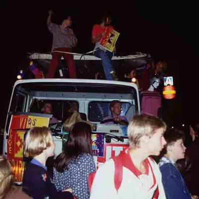 Love parade Taiteiden yönä Helsingissä 1992