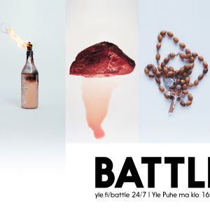 Battle – loppu öyhötykselle! Yle.fi/battle 24/7, Yle puhe ma klo 16 ja yle tv2 to klo 22. #ylebattle