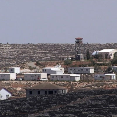 Israelisk bosättning på Västbanken.