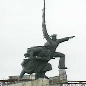 Neuvostoaikainen sotilaspatsas Sevastopolissa Krimillä.