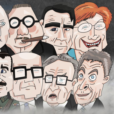 Finlands presidenter i karikatyr