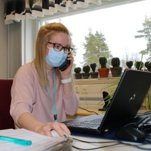 koronajäljittäjä, sairanhoitaja Miia Tanskanen, Kymsote