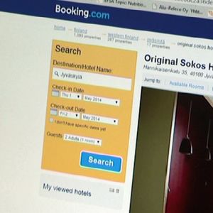 Näkymä Booking.com -sivulta