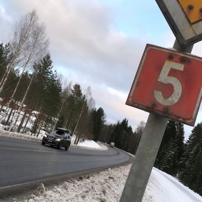 Viitostien kyltti.