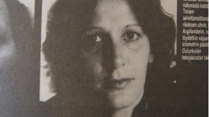 Bilden på Ulla-Maija Poussu har ursprungligen funnits i en artikel i tidningen Alibi från 1984. Skärmdump från sajten Aijaa.com. Bilden har ursprungligen funnits i en artikel i tidningen Alibi från 1984.