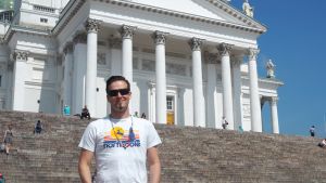 Musiikista Darude ei pääse eroon vapaa-ajallaankaan, vaan kikkailee studiossa paljon myös omaksi ilokseen. Välillä artisti striimaa studiotyöskentelyään netin kautta seuraajilleen Twitch-sivustolla ja Facebookissa. // Kuva: Silja Annila