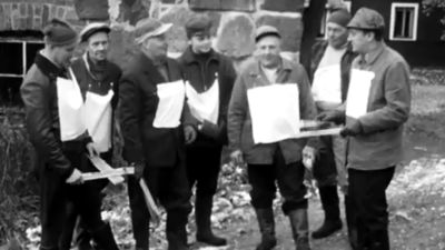Drevkarlar på älgjakt, 1962