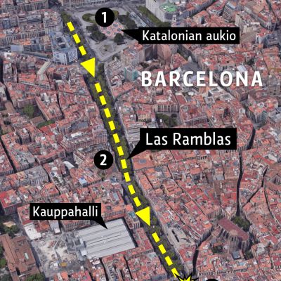 Barcelonan kartta.