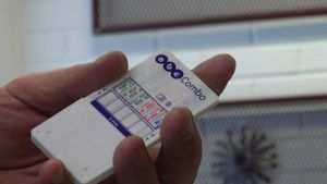 Snabbtest för narkotika och läkemedel. Testet ger utslag på amfetamin, buprenorfin (Subutex), benzodiazepiner (Rivatril, Diapam, etc), kokain, MDMA (ecstasy) och metamfetamin Salofas nya snabbdrogtest som tillverkas i Salo.