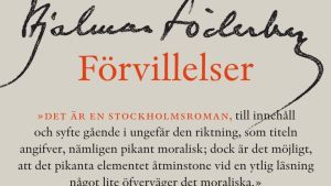 En del av pärmen till Hjalmar Söderbergs roman Förvillelser. Pärmen till Hjalmar Söderbergs roman Förvillelser.