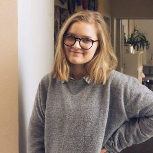 Marie Krogius har studerat mofi även om hennes språk hemma varit svenska. Marie Krogius.