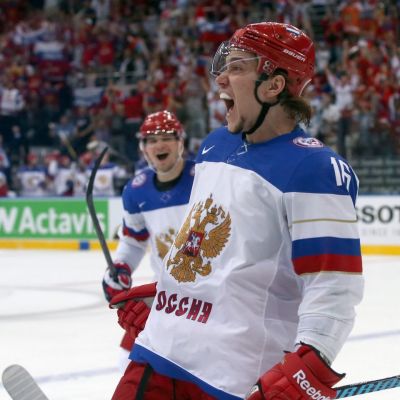 Sergei Plotnikov aloitti Venäjän kirin MM-välierissä Ruotsia vastaan. 24.5. 2014