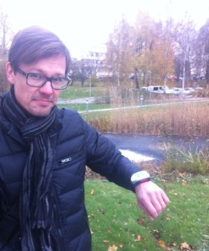 Arimo Koivisto, grundare av Turvallinen Koti. Arimo Koivisto, grundare av Turvallinen Koti som erbjuder GPS-tjänster åt dementiker.