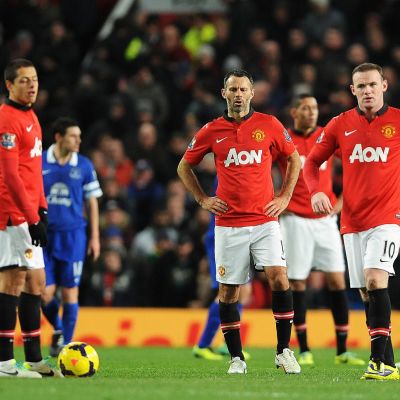 Manchester Unitedin pelaajat.