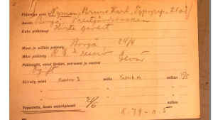 Bruno Nymans fångkort från fånglägret på Sveaborg. Bruno Nymans fångkort från fånglägret på Sveaborg.
