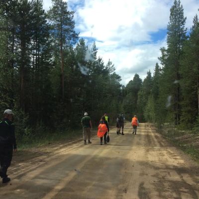 Kalevala-kävelijät taipaleella.