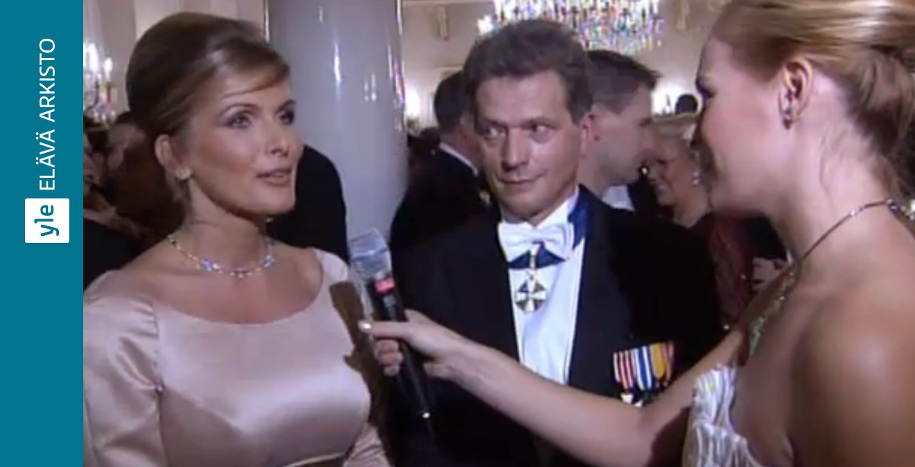 Tanja Karpela Ja Sauli Niinisto Linnan Juhlissa 2003 Elava