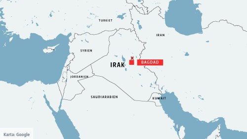irakisk karta Uppgifter om ytterligare en raketattack mot irakisk militärbas 