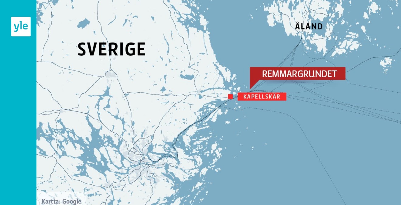 Tallink Siljas Fraktfartyg Drev Pa Grund Nara Den Svenska Kusten