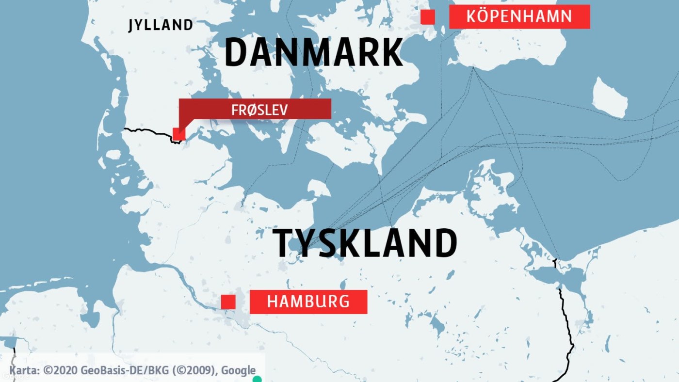 Kilometerlånga köer då Danmarks gräns mot Tyskland öppnades: "Som då