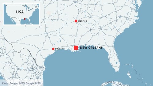 karta över new orleans Masskjutning i New Orleans: 11 personer skadade | Utrikes 