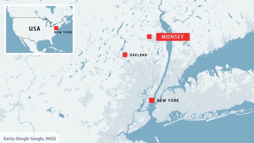 stor karta över usa Flera personer knivhuggna mitt i chanukkafest i USA | Utrikes 