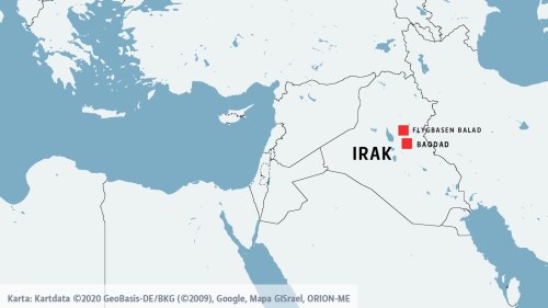 norra irak karta Attack mot flygbas i Irak   fyra irakiska soldater skadades 