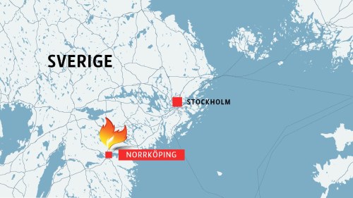 norrköping karta sverige Flera skadade i explosion i ett flervåningshus i Norrköping 