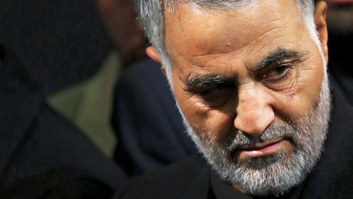 Qasem Soleimani dödades i en amerikansk missilattack på Bagdads flygplats för ett år sedan. Qasem Soleimani dödades i en amerikansk missilattack på Bagdads flygplats för ett år sedan