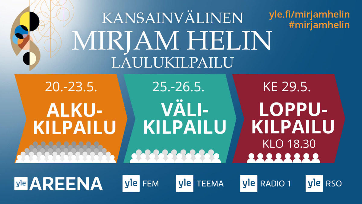 Kahdeksas Kansainvälinen Mirjam Helin -laulukilpailu alkaa 20. toukokuuta –  näin seuraat kilpailun alusta loppuun Ylen kanavilla | Klassinen 