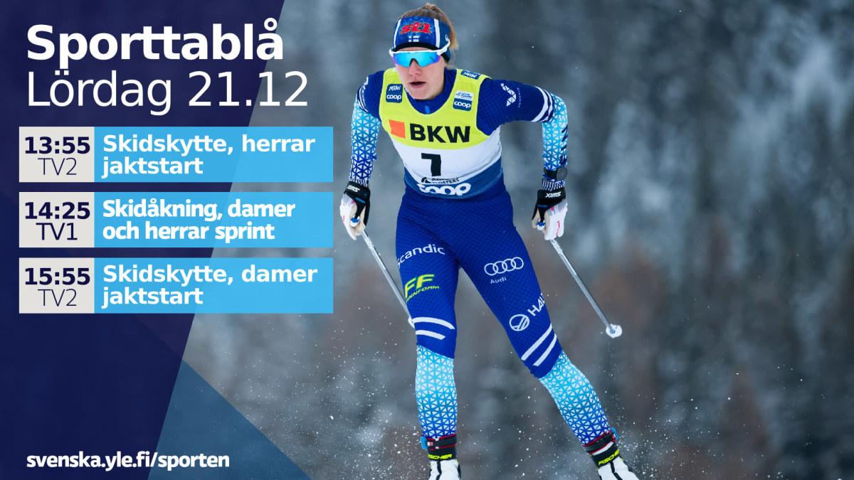 På tv i dag Sällsynt blygsamma blåvita förutsättningar i både sprint