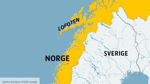 karta norra norge NRK: Enorma snömängder slog ut vägnätet på Lofoten   hus 