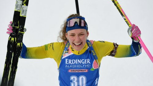 Hanna Oberg Visade Igen Prov Pa Masterskapsnerver Vann Vm Guld Pa Hemmaplan Sport Svenska Yle Fi