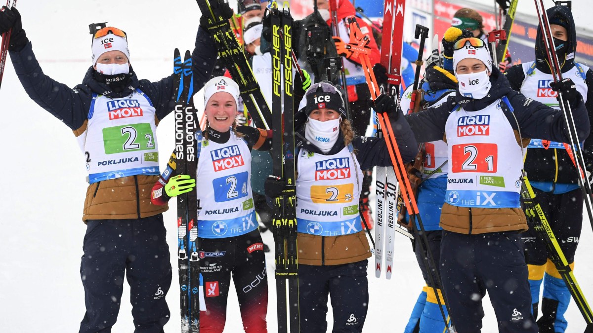 Norges stjärngarde starkast i mixedstafetten - motig VM-premiär för Finland: "Visst fanns det ...