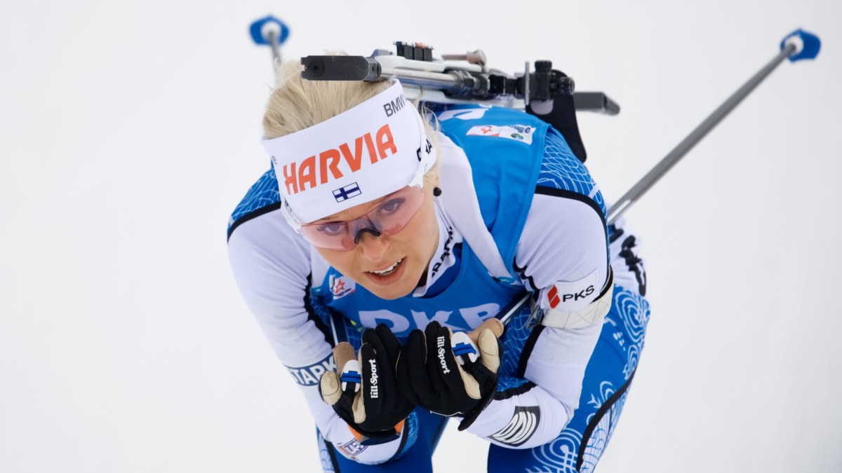 Succésprint av skidskytten Mari Eder – bästa världscupplaceringen på tre år