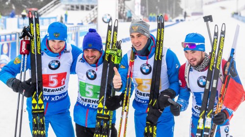 Ryssland Tog En Overlagsen Seger I Herrstafetten I Skidskytte Finlands Kvartett Sista Laget Som Tog Sig I Mal Mycket Battre An I Sprinten Sport Svenska Yle Fi