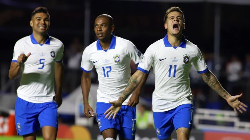Somnigt Brasilien Utbuat Av Hemmapubliken Coutinhos Dubbla