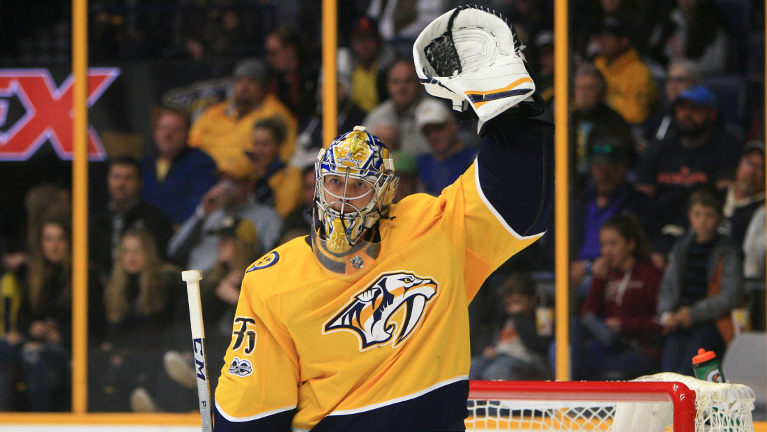Rinne hyllades efter 300:e vinsten i NHL: "Jag blir rörd ...