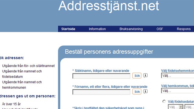 Befolkningsregistret Oppnar Adresstjanst Inrikes Svenska Yle Fi