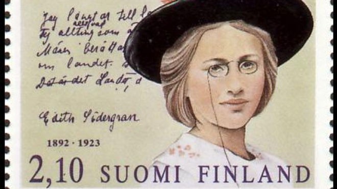 Edith Södergran började dikta på tyska Kultur och nöje svenska.yle.fi