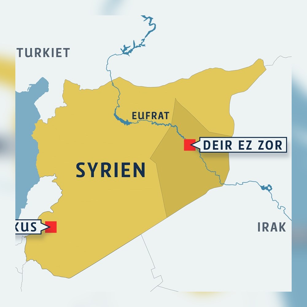 karta syrien Enorm explosion då oidentifierade stridsplan angrep pro iransk 