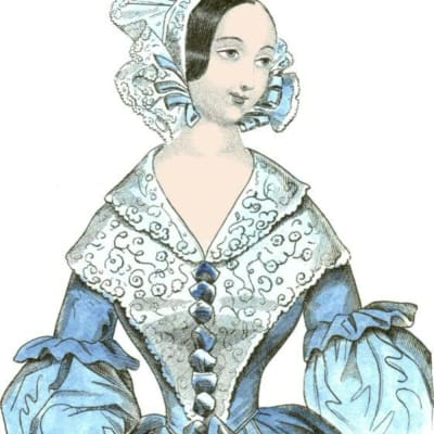 Mode på 1800-talet: bild från gammal tidning (1840)
