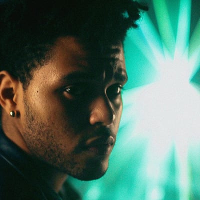 Närbild på The Weeknd