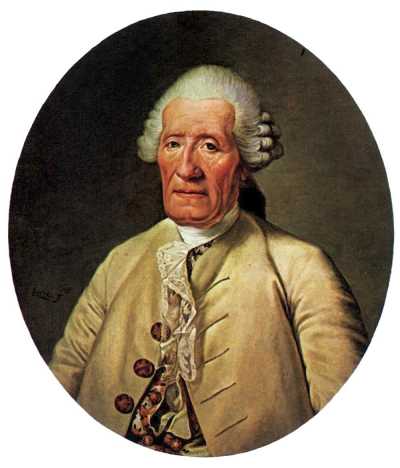 Porträtt av Jacques de Vaucanson.